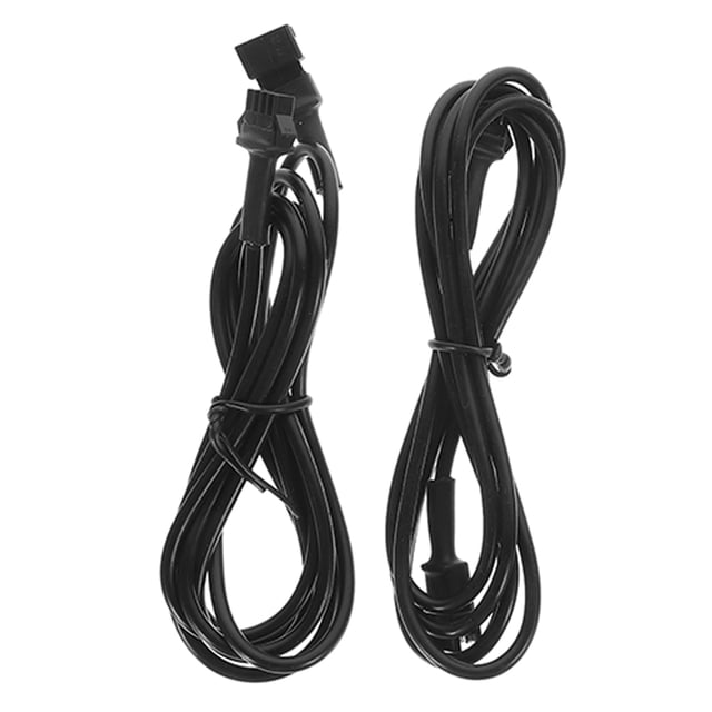 FESTFENDS 2Pcs Black PVC Extension Cable for LED Light Strips Compatible with 4 Pin Neon Light Wiring
