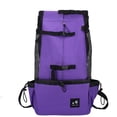 thumbnail image 3 of Mochila para mascotas para pasajeros, bolsa para la cabeza abierta para perros, ventilación, transpirable, lavable, mochila para compras al aire libre para bicicleta, 3 of 6