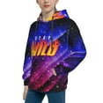 thumbnail image 5 of Ben Azelart Stay Wild Kids' Hoodie 3d Print Sweatshirt Soft Pullover Hooded With Big Pockets For Boys Or Girls Small, 5 of 8
