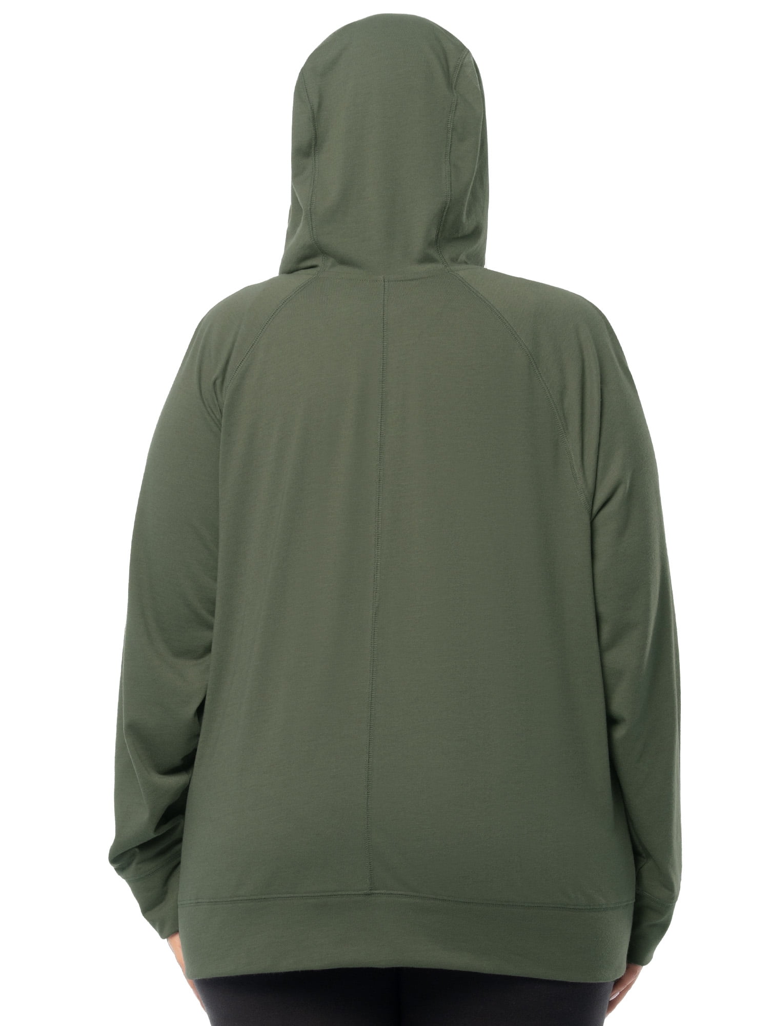 Athletic Works Women's Plus Lightweight Zip-Up Hoodie Jacket, Size 1X-5X