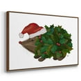 thumbnail image 3 of Christmas Holly Hedgehog - Framed Gallery Wrapped Holiday Canvas - 17 x 25 - Rosewood Frame, 3 of 8