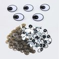 thumbnail image 3 of 60 Piezas Ojos de Seguridad de Plástico Negro Blanco Con Arandelas para Marionetas Sunnimix, 3 of 8
