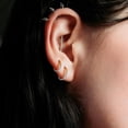 thumbnail image 5 of 1pc ASTM F136 Titanium Septum Ring 16G/(8mm-10mm) Septum Jewelry,Triple Sided Micro CZ Nose Hoop Nose Rings Silver/Gold Cartilage Conch Helix Rook Hoop Earrings for women men, 5 of 6