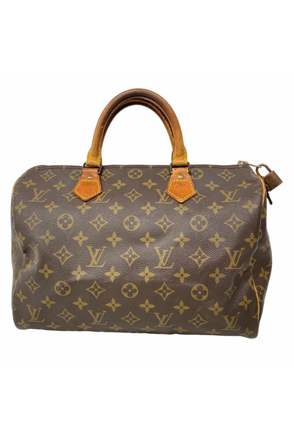 Pre-Owned Louis Vuitton Monogram Speedy 30 Handbag M41108 Brown Women's P2032136 (Fair)