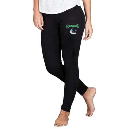 Women s Concepts Sport Black Vancouver Canucks Fraction Leggings