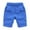 Blue-Shorts, variant on SILVERCELL 2-10Y Boys Girls Casual Cotton Shorts Toddler Kids Solid Color Half Pants (Without Drawstring)