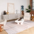 thumbnail image 2 of 7' X 10' Beige and Brown Abstract Distressed Area Rug, 2 of 9
