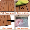 thumbnail image 6 of Peel and Stick PVC Slat Wall Panel 118"x15.75" Self-Adhesive Thick Faux Black Wood Grain Wallpaper Panel 3D Soundproof Wall Panels for Walls & Ceilings, 6 of 12