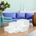 thumbnail image 4 of Hytrove 6Ud White Plastic Risers Para Exhibición De Pasteles Y Postres Con Moderno, 4 of 8
