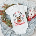 thumbnail image 4 of Monos navideños de ciervos para bebés, monos bonitos para recién nacidos, ropa para niños y niñas, monos de manga corta con dibujos animados para niños pequeños, regalo de Año Nuevo 2021, 4 of 5