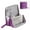 🔥 Purple_New#10759, variant on Standing Makeup Bag Organizer | Large Capacity Cloth Cosmetic Case | Waterproof Multi-Compartment Toiletry Holder with Handle, Rigid Base | Travel Portable | 23cm x 6.5cm x 22cm