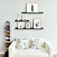 thumbnail image 4 of WELLAND 48" Vista Photo Ledge Floating Wall Shelf, Set of 2, Espresso, 4 of 5