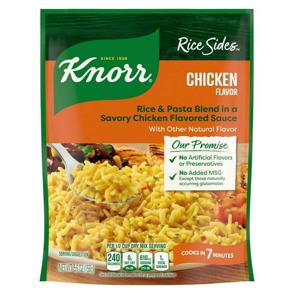 Knorr Rice Sides Chicken Long Grain Rice and Vermicelli Pasta Blend - 5.6 oz- Pack of 2