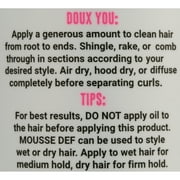 The Doux Mousse Def Texture Foam Travel/Trial Size 3.4 oz., Curly Hair, Moisturizing