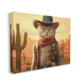 thumbnail image 4 of Stupell Industries Cowboy Sheriff Cat Animals & Insects Painting Gallery Wrapped Canvas Art Print Wall Art, 40 x 30, 4 of 8