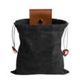 thumbnail image 2 of Bolsa de lona plegable con cordón para recolectar frutas, ideal para acampar y hacer senderismo. negro, 2 of 8