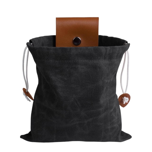 Bolsa para recolectar fruta, fácil de sujetar al cinturón, plegable, para recoger fruta al aire libre. negro