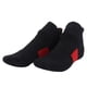 thumbnail image 5 of Calcetines deportivos antideslizantes transpirables de baloncesto de algodón peinado para correr (negro rojo), 5 of 10