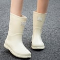 thumbnail image 5 of KANG Stylish Women's Rain Shoes Mid Calf Boots With Slip Sole For Rainy Days Perfect For Casual Outfits And Outdoor Activities, 5 of 6