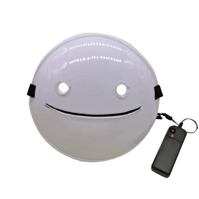 Máscara LED luminosa de luz fría de anime para niños de 22 cm