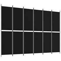 vidaXL 5-Panel Room Divider Anthracite 98.4"x70.9" Fabric