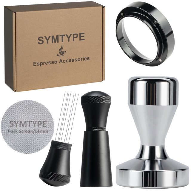 Kit d'Accessoires pour Tamper Espresso 51mm Ensemble de Tamper pour Machine à Espresso Outils de Tamper Espresso Outils de Barista Kit Espresso Accessoires pour Machine à Espresso Compatible avec Porte-Filtres 51mm