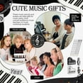 thumbnail image 6 of Music Pencils Music Note Pencil with Music Themed Erasers Wood Pencils Bulk Keyboard Fun Pencils Erasers Gift (48 Pcs), 6 of 7