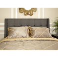 thumbnail image 4 of Linon Luxe Full/Queen Tufted Wingback Upholstered Headboard in Charcoal Gray, 4 of 5