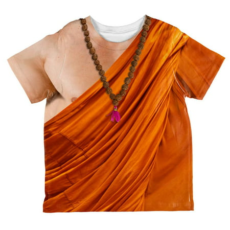 Halloween Buddhist Monk Costume All Over Toddler T Shirt