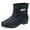Black, variant on XIMIN Women Mid-Calf Rain Boots Ankle Rainboot Anti Slipping Waterproof Casual Matte Finish Low Flat Heel Slip-On Garden Boots Working Boots for Kitchen Hiking Camping