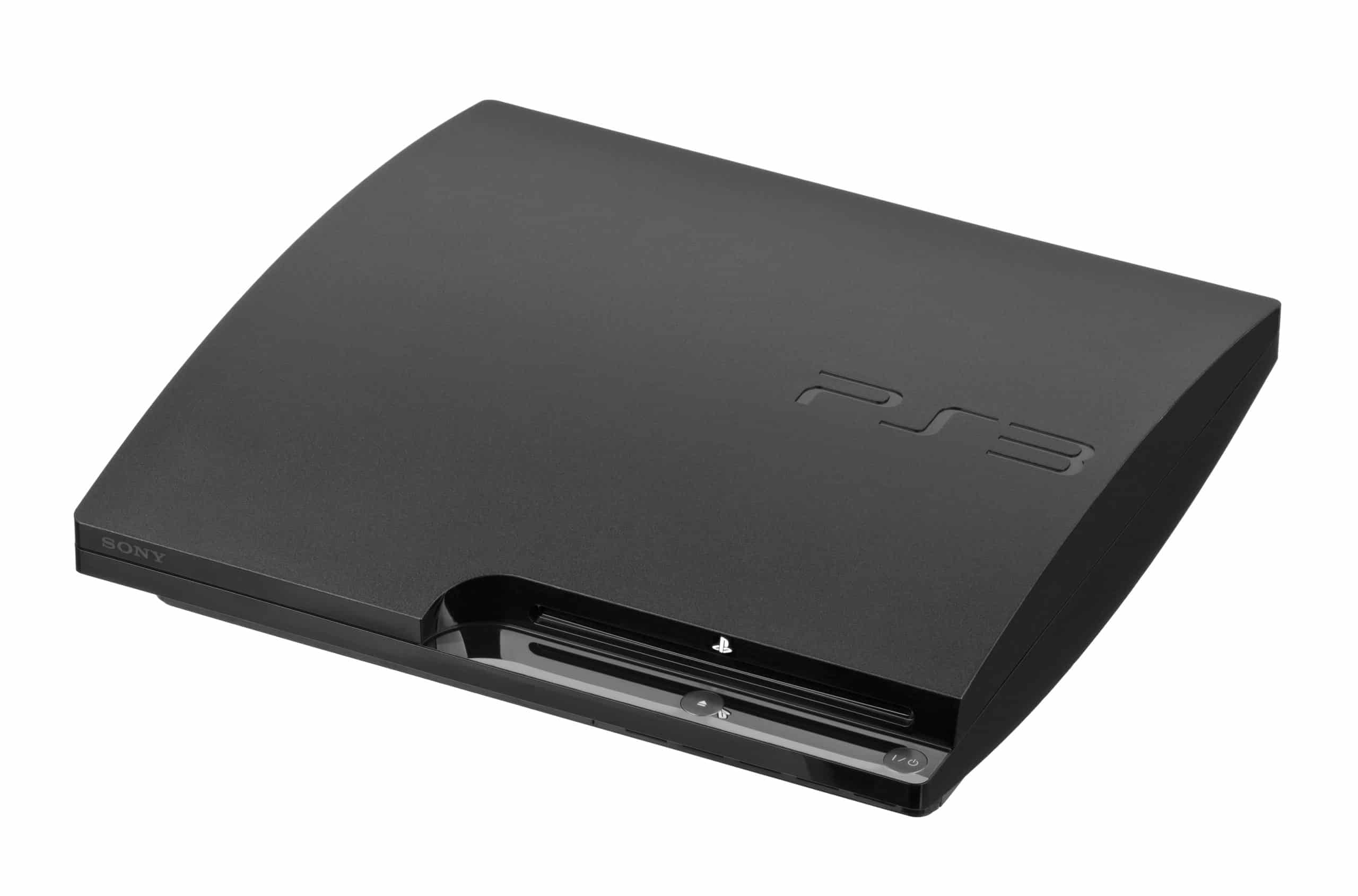 Restored Sony Playstation 3 PS3 Console Slim 120GB Black with 2 Retrofam Black Controllers (Refurbished)