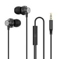 thumbnail image 2 of Hicess 3.5mm Wired Earbuds Intelligent Noise Reduction HD-compatible Calling Stereo Safe Portable Phone Call Change Songs Dynamic Music Wired Headset Cellphone Accessories, 2 of 8