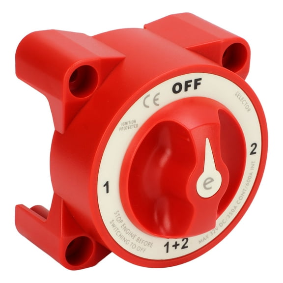 Battery Disconnect Switch 4 Gear Position Power Off Isolation for Marine Boat Yacht RV