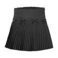 thumbnail image 4 of Miutii Girls School Uniform Pull-On Scooter Skirt with Undershorts Kids High Waist Pleated Dance Black 140, 4 of 9