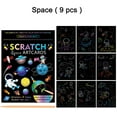 thumbnail image 1 of 9Pcs/Set Magic Rainbow Color Scratch Art Painting Paper Card Kit Cartoon Dinosaur Drawing Board Kids DIY Educational Toys, 1 of 1