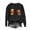 Black, variant on Womens Thanksgiving Fall Graphic Sweatshirt Crew Neck Long Sleeve Casual Pullover Top with Pumpkin Leaf Football Print for Autumn Holiday Daily Wear