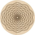 thumbnail image 1 of Ahgly Company Machine Washable Indoor Round Transitional Bronze Brown Area Rugs, 4' Round, 1 of 7
