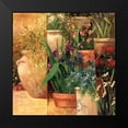 thumbnail image 2 of Fronckowiak, Art 12x12 Black Modern Framed Museum Art Print Titled - Flower Pots Left, 2 of 5