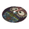 thumbnail image 2 of Balery Boho Owl Printed Christmas Tree Skirt , Merry Christmas Party Christmas Tree Decoration,Adjustable Tree Skirt-30", 2 of 8