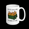 thumbnail image 5 of Dumpster Fire Coffee Mug: Let Your Light Shine | Funny Ceramic Mug for Coffee Lovers | Sarcastic Quote Cup | Unique Gift, Ceramic Mug 11Oz, 5 of 5
