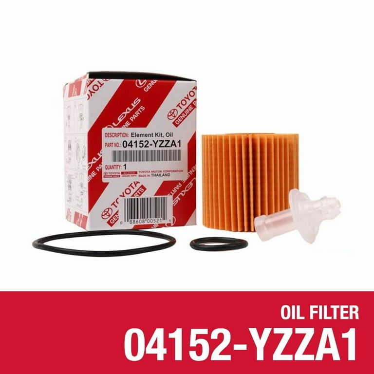 6 pack) Toyota OE Engine Oil Filter 04152-YZZA1 - Weight 0.64