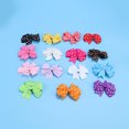 thumbnail image 3 of Pinzas para el pelo con lazo de lunares de 15 colores para niñas y niños con pinzas de cocodrilo y cinta de grogrén., 3 of 7