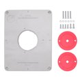 thumbnail image 1 of 4‑17/32in Aluminium Router Table Insert Plate For 625 624 for Bosch 1611 1615 for FEINRT 1800 for Woodworking, 1 of 14