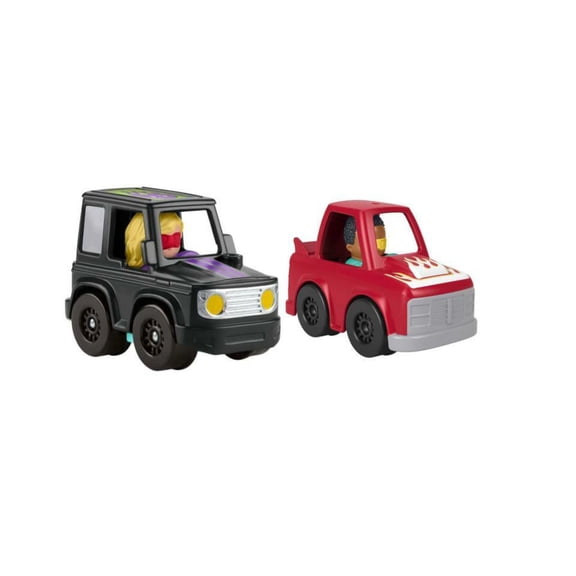 Bundle of 2 |Fisher-Price Little People Wheelies Race Car - (GMJ24 & GWD23)