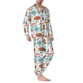 thumbnail image 2 of Sikiie Cute Tableware Mens Pajama Set, Soft Warm Long Sleeve Sleepwear, Cozy Button-Down Pjs for Men-XX-Large, 2 of 7
