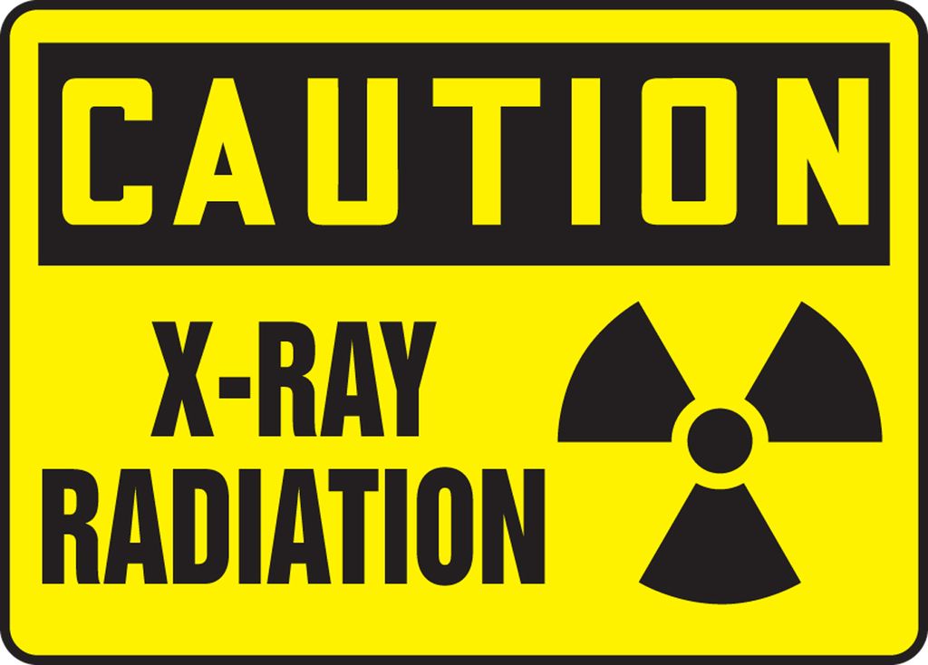 Accuform MRAD637VS Specific Hazards XRay & CAUTION XRAY