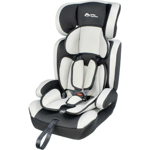 Autoasiento Seguridad Silla Niño 9m A 12 Años ECE R44/04 Gris Little Monkey