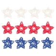 thumbnail image 1 of 18pcs DIY Rattan Woven Five-pointed Star Decor Independence Day Decorative Props, 1 of 9