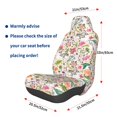 thumbnail image 3 of Daiia Bunny Floral Printed Car Seat Cover - Waterproof & Sweatproof - Universal Fit, Machine Washable, Non-Slip - Seat Protector for Car, Truck, SUV, Van (1 Pack), 3 of 5