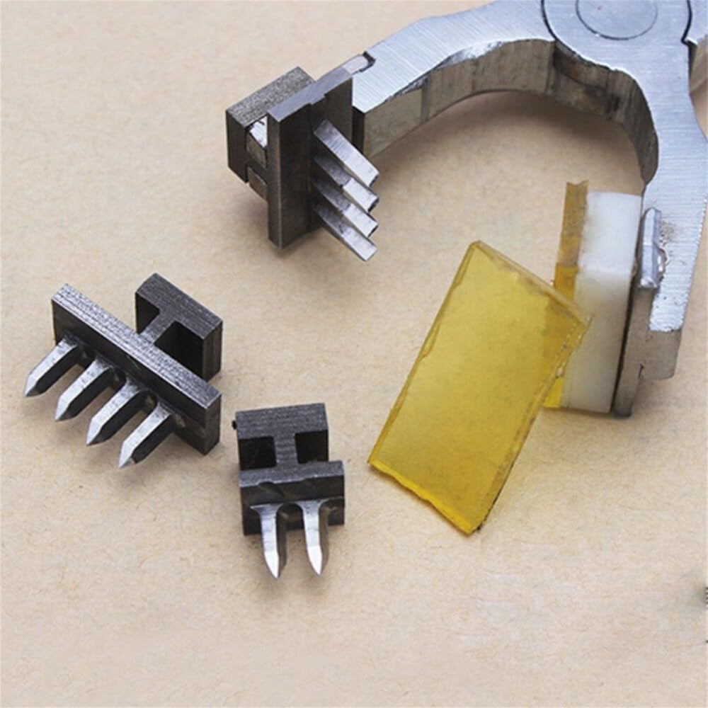 Leather Hole Punch Tool Stitching Hand Pliers 4mm Leather Craft Tool For Belts Straps Saddles Shoes